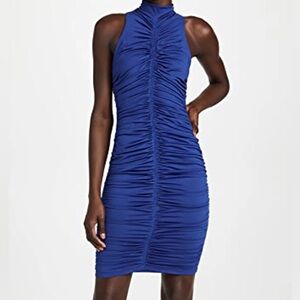 BLACK HALOKobe Ruched Sheath Cocktail Dress In Vivid‎ Blue NWT Size 0